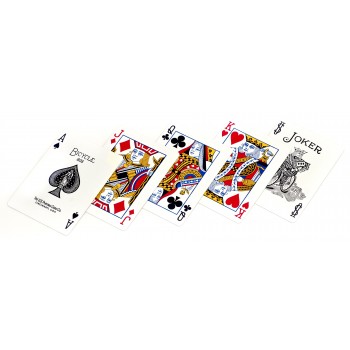 Bicycle Rider Standard pokerio kortos (Juodos)